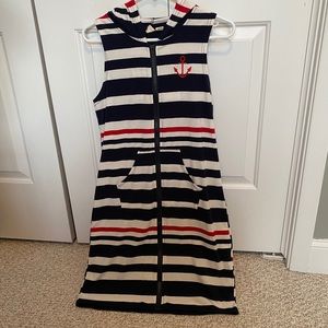 Nautical swim cover up